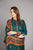 KS 610-Embroided 3pc Lawn dress with embroidered Lawn dupatta & Patches AF-217