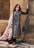 3 Piece Embroidered Dhanak Shirt with Printed Wool Shawl HR-720