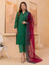 LM-18 Lawn Stuff 3 Piece Fully Embroidered With Organza Fully Embroidered Dupatta With Extra Patches