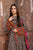 3 Piece Unstitched Embroidered Lawn Suit With Printed Premium Organza Dupatta AF-568