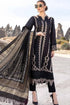 Dhanak Stuff 3 Pc Fully Embroidered Dress With Digital Printed Woolen Shawl & Patches MB-58