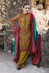 3 Piece Unstitched Heavy Embroidered Dhanak Wool Suit With Printed Woolen Shawl AF-HR-675